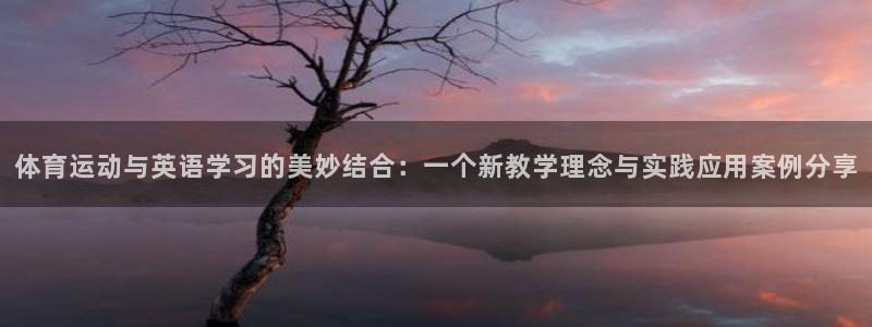 bbin视讯下：体育运动与英语学习的美妙结合：一个新教学理念与实践应用案例分享